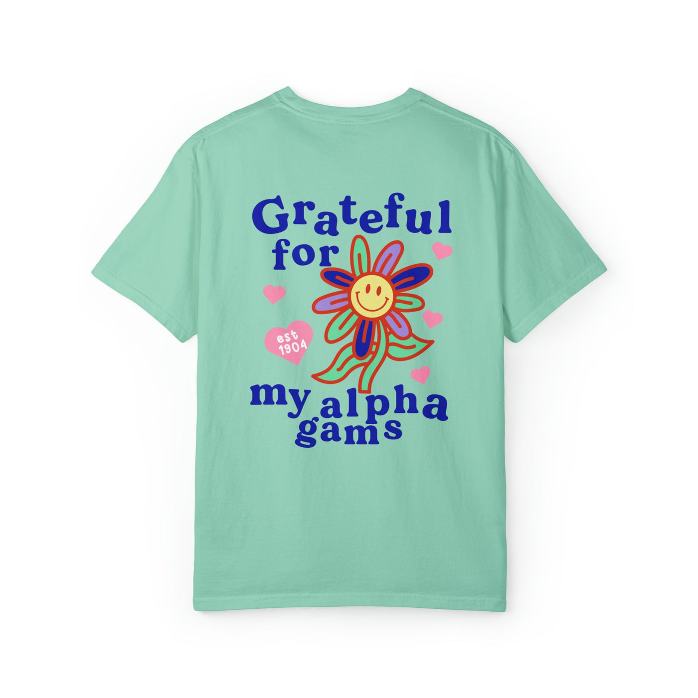 Alpha Gamma Delta Grateful Flower Sorority T-shirt