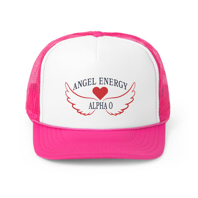 Alpha Omicron Pi Angel Energy Foam Trucker Hat