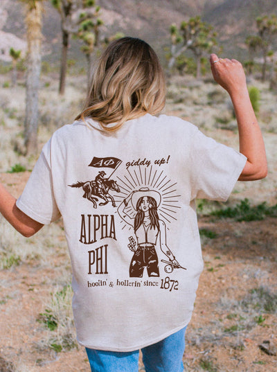 Alpha Phi Country Western Sorority T-shirt