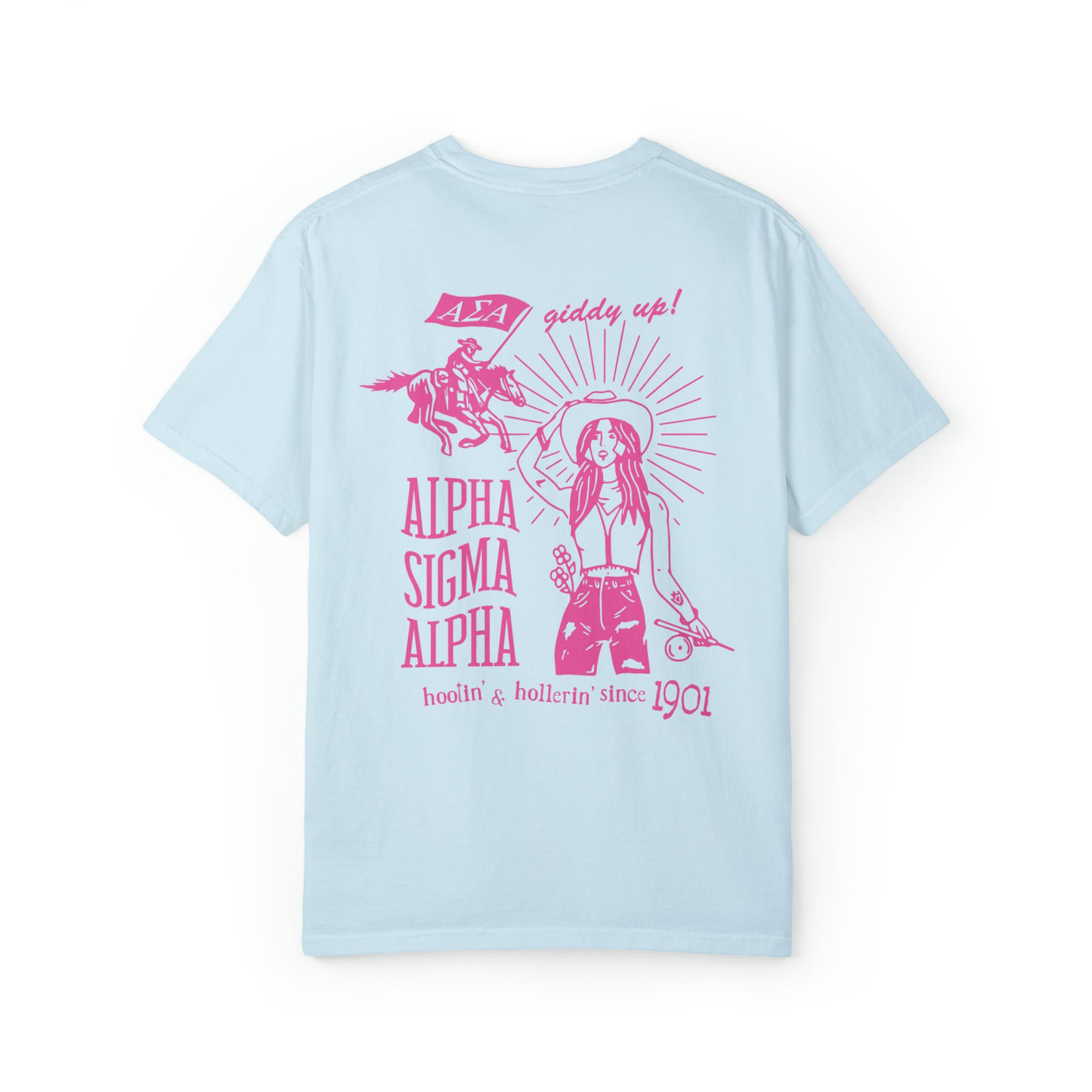 Alpha Sigma Alpha Country Western Pink Sorority T-shirt
