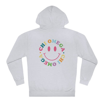 Chi Omega Colorful Smiley Sweatshirt, Chi O Sorority Hoodie