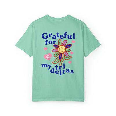 Delta Delta Delta Grateful Flower Sorority T-shirt