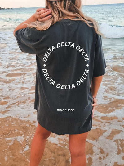 Delta Delta Delta Simple Circle Sorority T-shirt