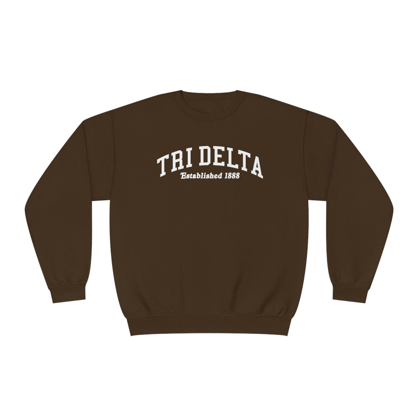 Delta Delta Delta Sorority Varsity College Tri Delta Crewneck Sweatshirt