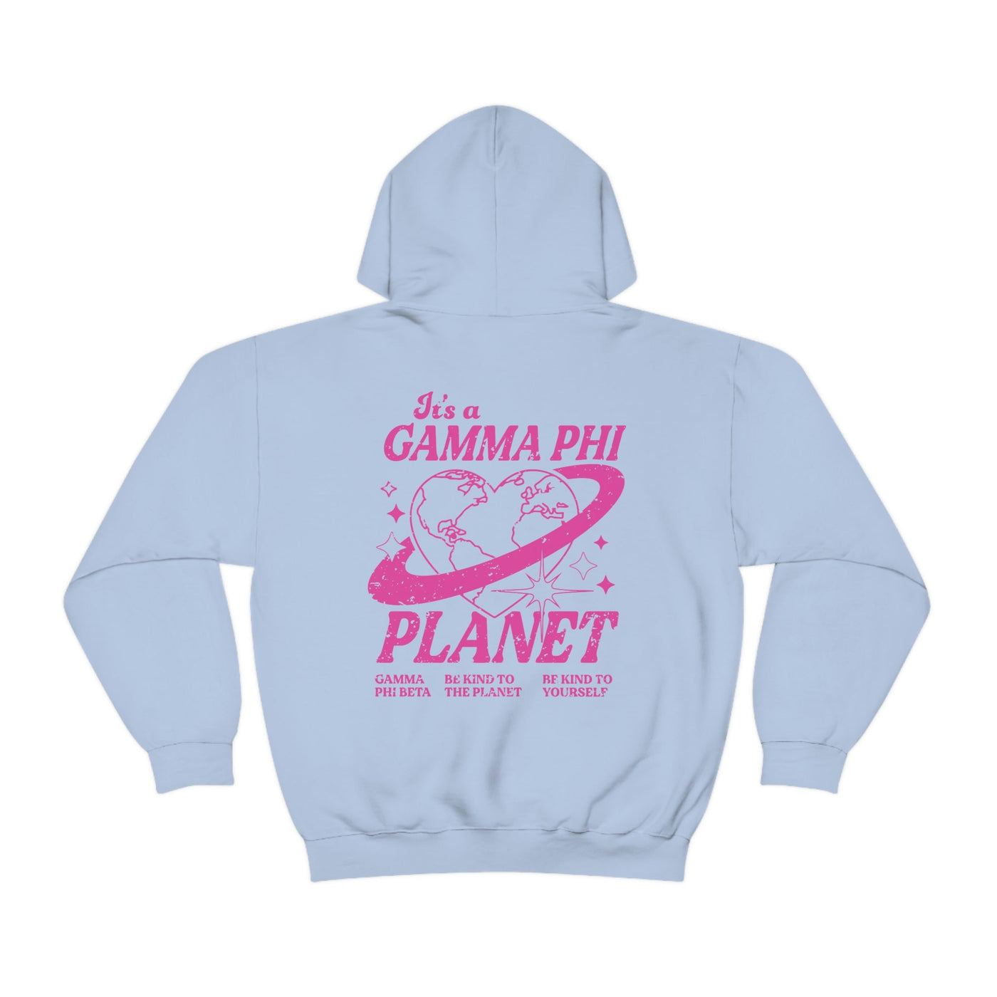 Gamma Phi Beta Planet Hoodie | Be Kind to the Planet Trendy Sorority Hoodie | Greek Life Sweatshirt | Trendy Sorority Sweatshirt