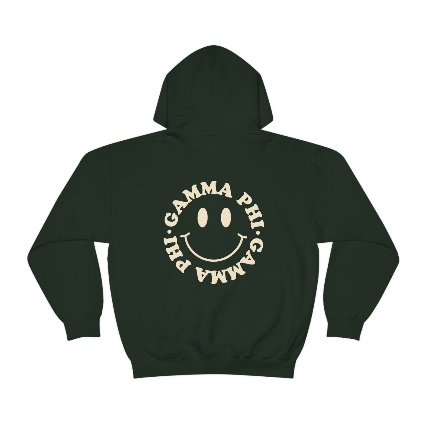 Gamma Phi Beta Smiley Sorority Sweatshirt | Trendy GPhi Custom Sorority Hoodie