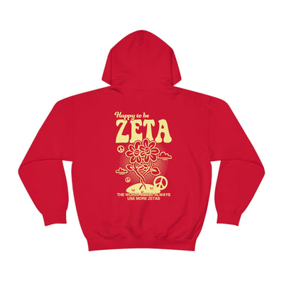 Happy to Be Zeta Sorority Sweatshirt | Zeta Tau Alpha Trendy Sorority Hoodie