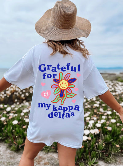 Kappa Delta Grateful Flower Sorority T-shirt
