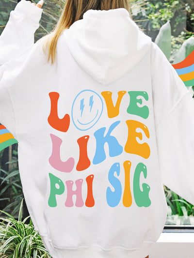 Phi Sigma Sigma Soft Sorority Sweatshirt | Love Like Phi Sig Sorority Hoodie