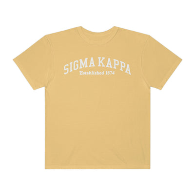 Sigma Kappa Varsity College Sorority Comfy T-Shirt