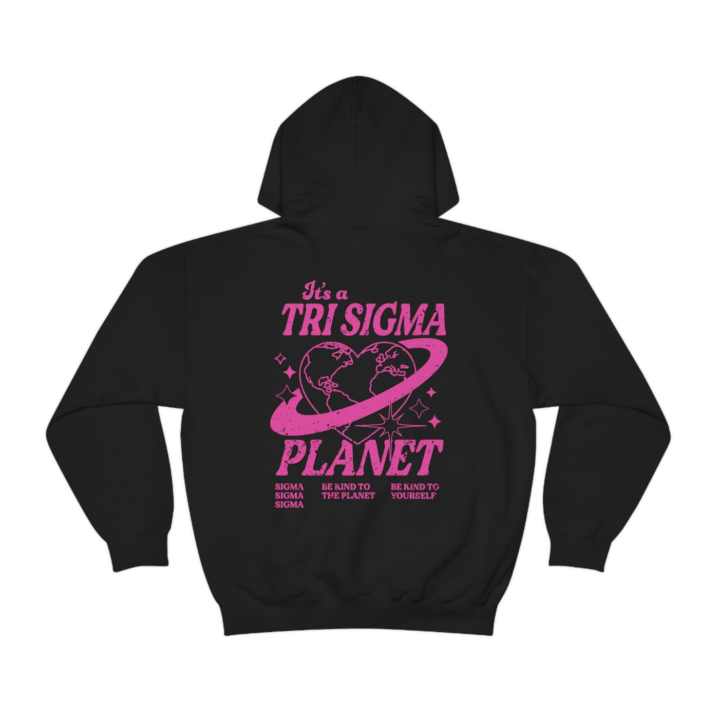 Sigma Sigma Sigma Planet Hoodie | Be Kind to the Planet Trendy Sorority Hoodie | Greek Life Sweatshirt | Trendy Sorority Sweatshirt