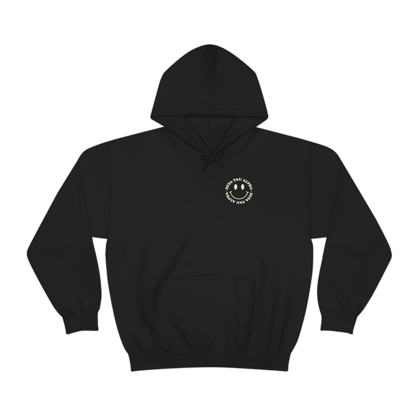 Zeta Tau Alpha Smiley Sorority Sweatshirt | Trendy Zeta Custom Sorority Hoodie