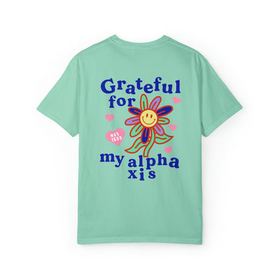 Alpha Xi Delta Grateful Flower Sorority T-shirt