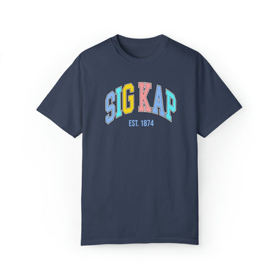 Sigma Kappa Pastel Varsity Sorority T-shirt