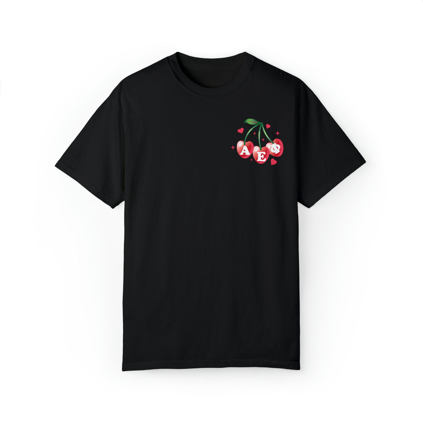 Alpha Epsilon Phi Cherry Airbrush Sorority T-shirt