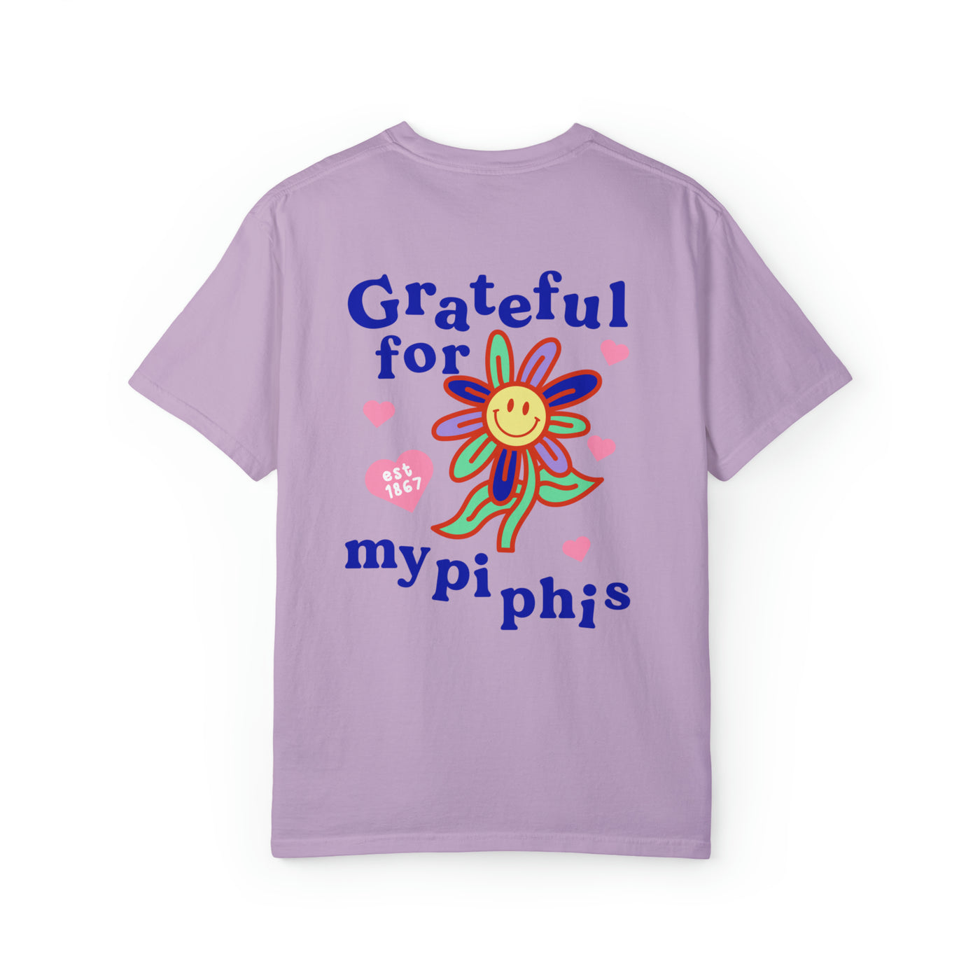 Pi Beta Phi Grateful Flower Sorority T-shirt