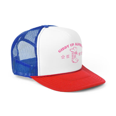 Alpha Omicron Pi Trendy Western Trucker Hat