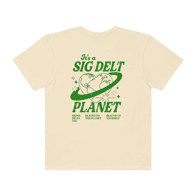 Sigma Delta Tau Planet T-shirt | Be Kind to the Planet Trendy Sorority shirt