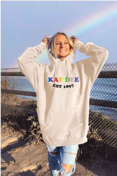 Kappa Delta Colorful Sorority Sweatshirt Kay Dee Hoodie