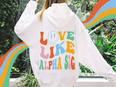 Alpha Sigma Alpha Soft Sorority Sweatshirt | Love Like Alpha Sig Sorority Hoodie