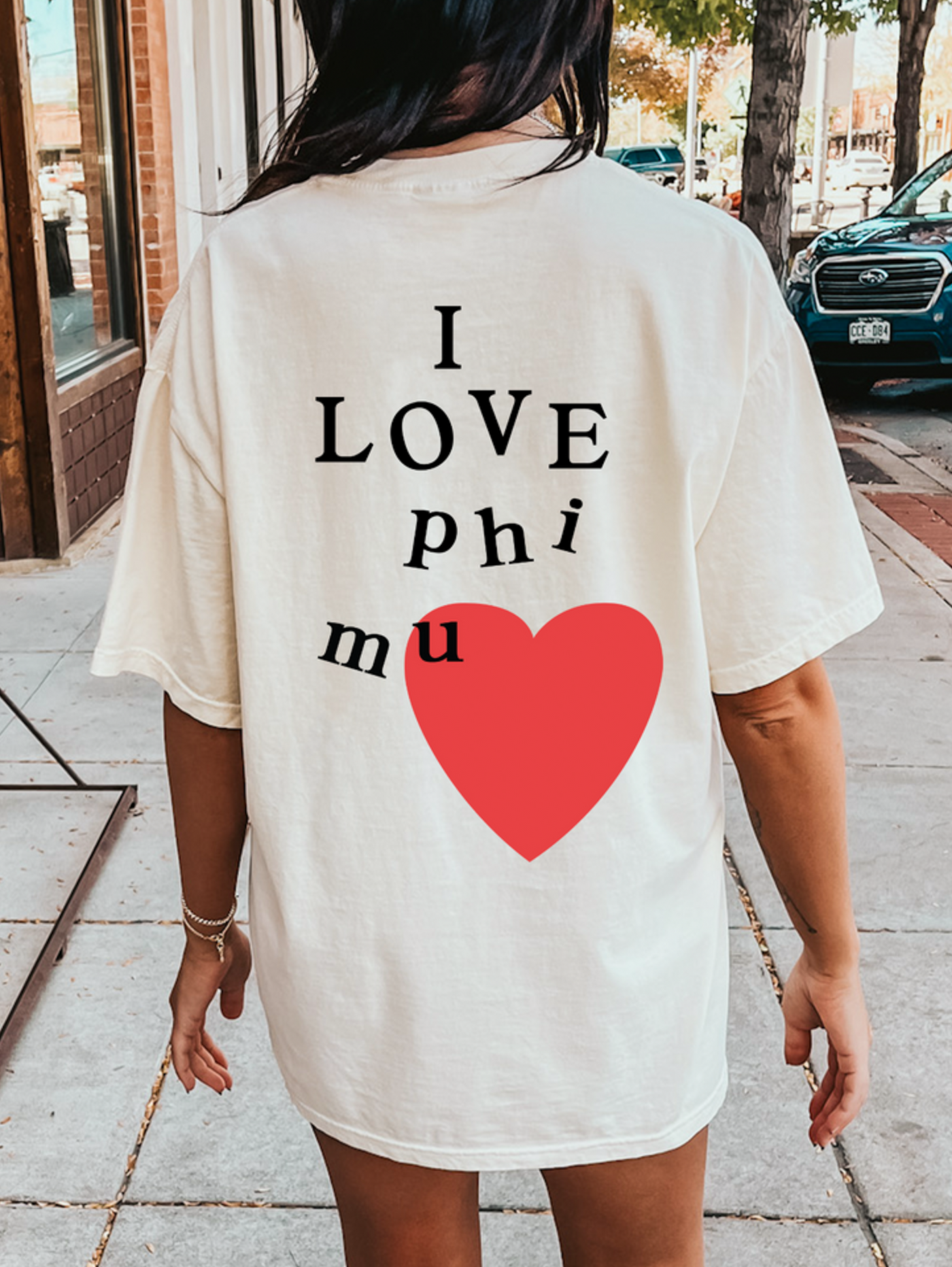 I Love Phi Mu Sorority Comfy T-Shirt