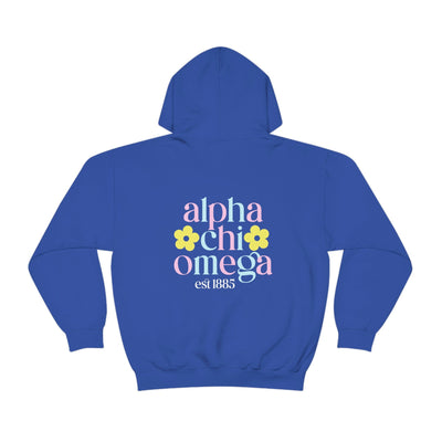 Alpha Chi Omega Flower Sweatshirt, AXO Sorority Hoodie