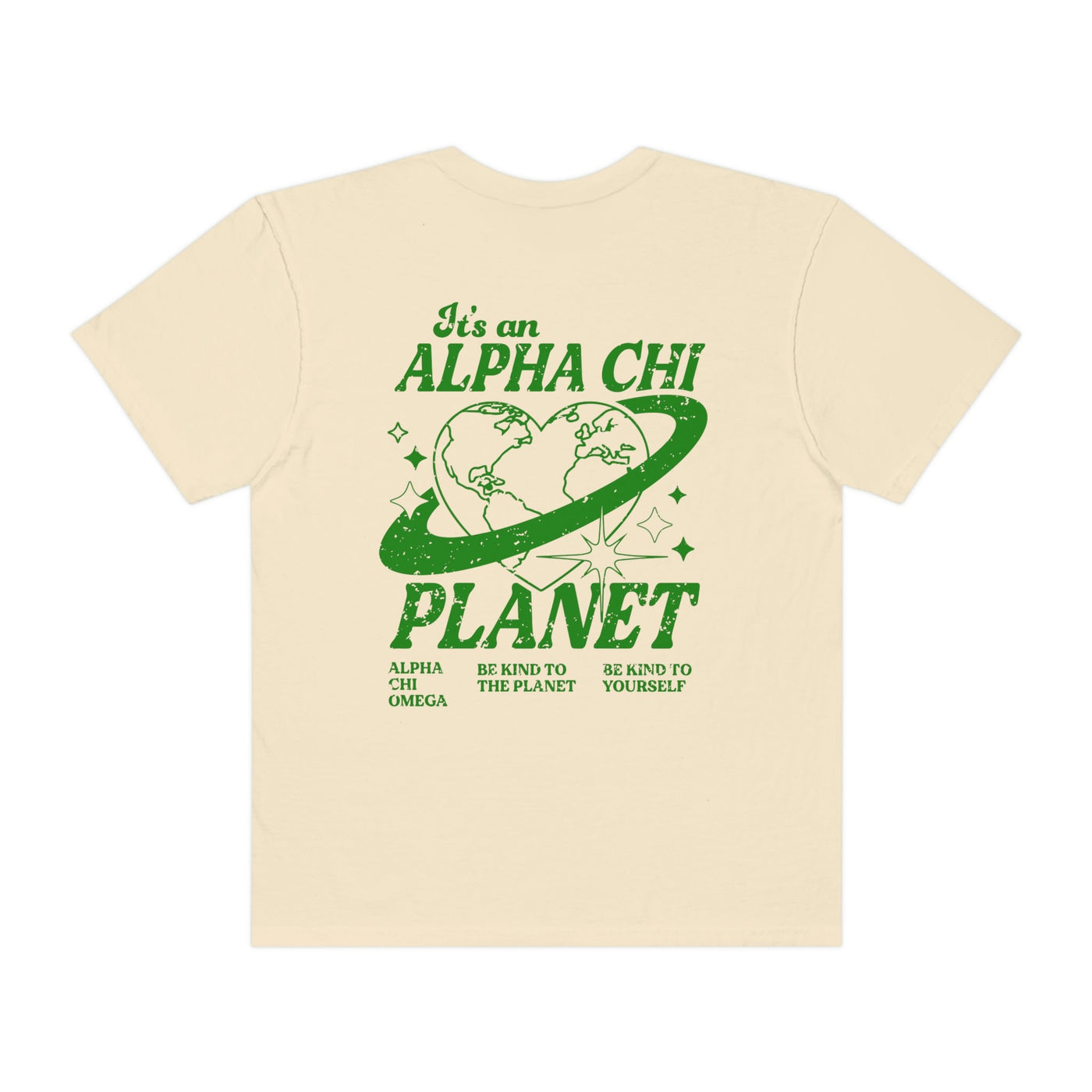 Alpha Chi Omega Planet T-shirt | Be Kind to the Planet Trendy Sorority shirt