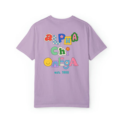 Alpha Chi Omega Scrapbook Sorority Comfy T-shirt