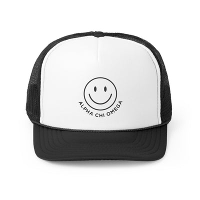 Alpha Chi Omega Smile Trendy Foam Trucker Hat