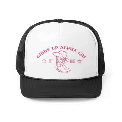 Alpha Chi Omega Trendy Western Trucker Hat