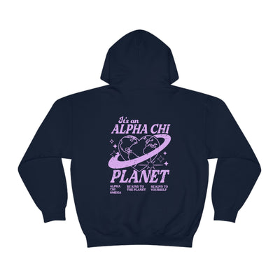 Alpha Chi Planet Hoodie | Be Kind to the Planet Trendy Sorority Hoodie