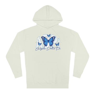 Alpha Delta Pi Baby Blue Butterfly Cute Sorority Sweatshirt