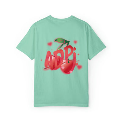 Alpha Delta Pi Cherry Airbrush Sorority T-shirt