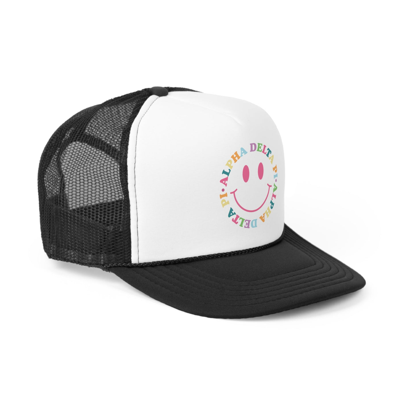 Alpha Delta Pi Colorful Smile Foam Trucker Hat