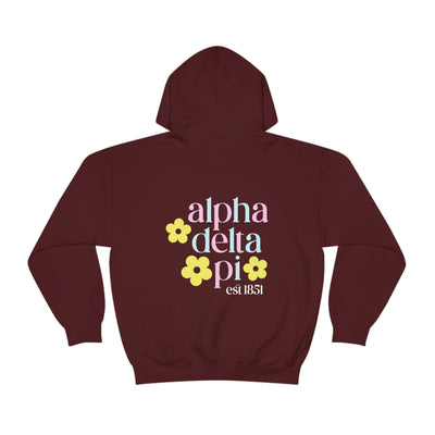 Alpha Delta Pi Flower Sweatshirt, ADPi Sorority Hoodie