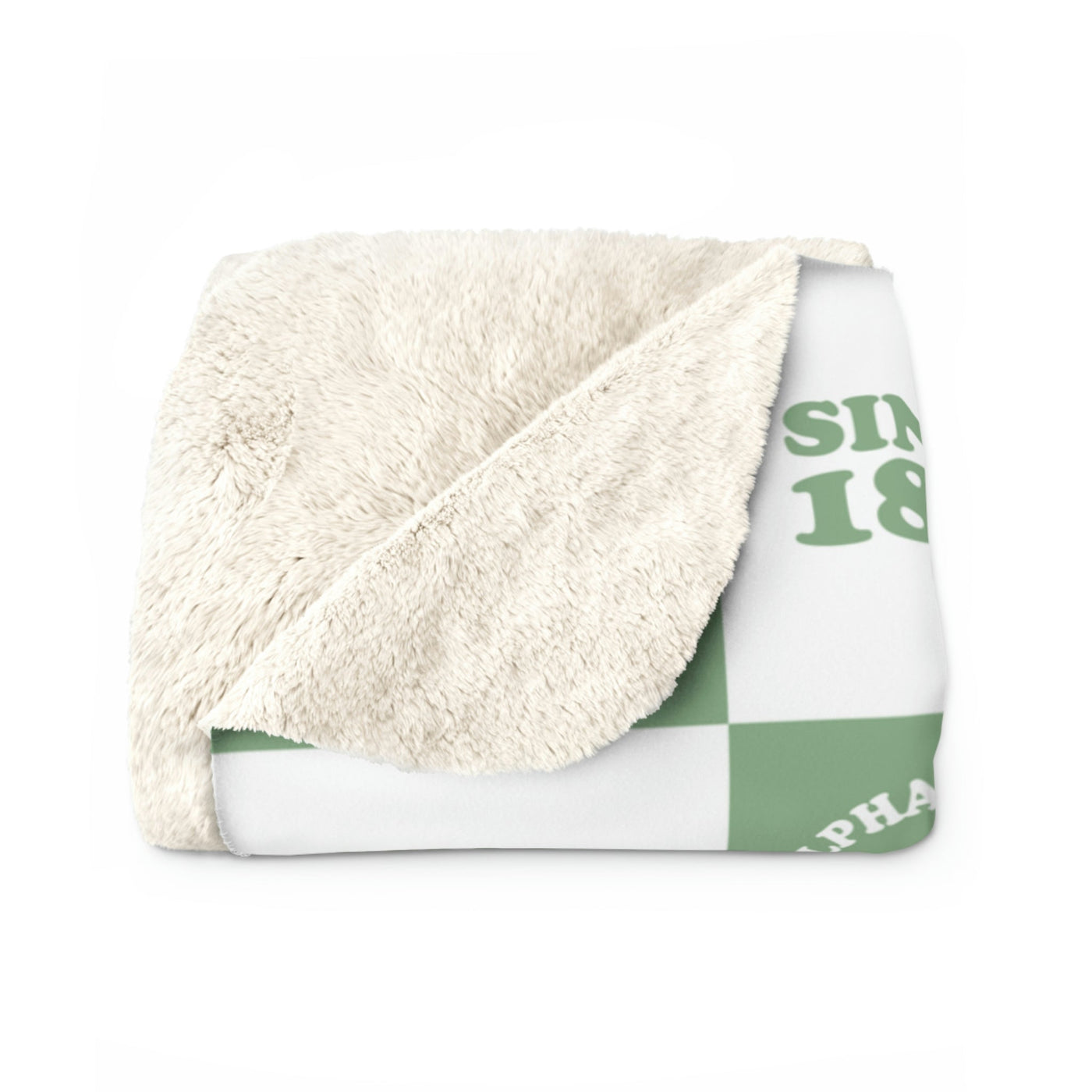 Alpha Delta Pi Fluffy Blanket | ADPi Cozy Sherpa Custom Sorority Blanket