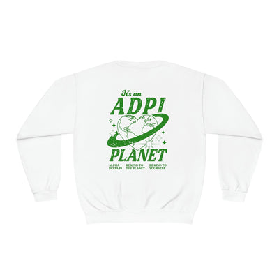 Alpha Delta Pi Planet Crewneck Sweatshirt | Be Kind to the Planet Trendy Sorority Crewneck