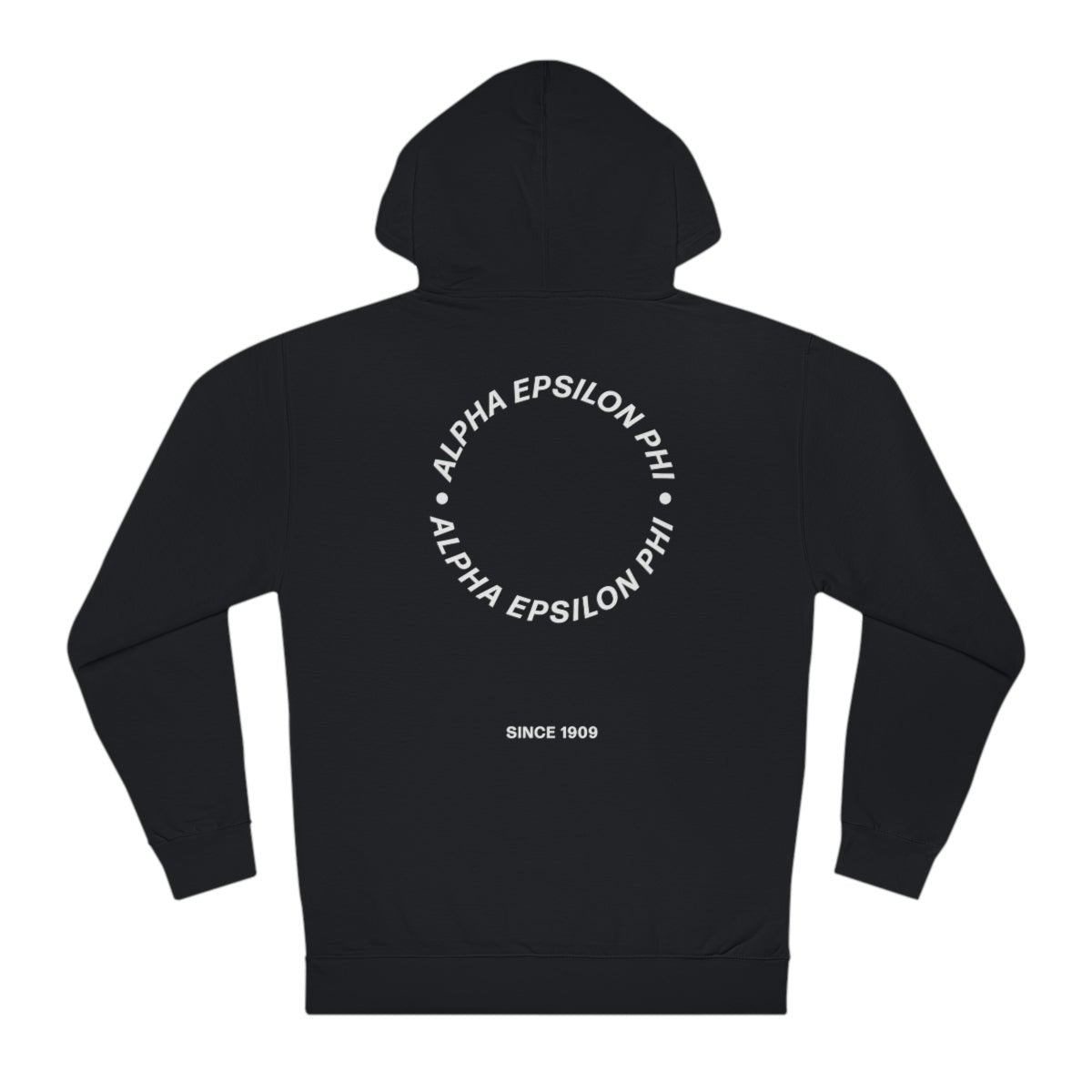 Alpha Epsilon Phi AEPhi Simple Circle Sorority Hoodie Sweatshirt Design Black