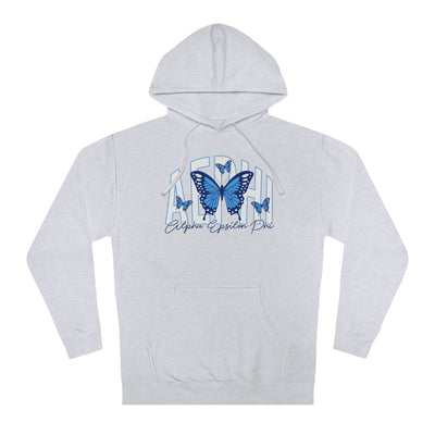 Alpha Epsilon Phi Baby Blue Butterfly Cute Sorority SweatshirtAlpha Epsilon Phi Baby Blue Butterfly Cute Sorority Sweatshirt