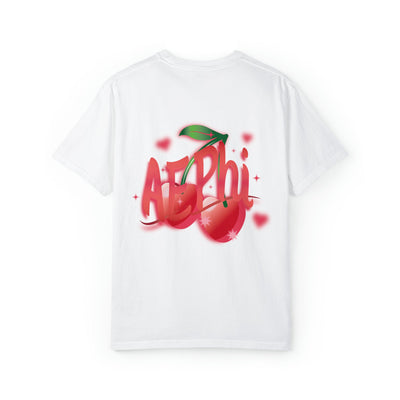 Alpha Epsilon Phi Cherry Airbrush Sorority T-shirt