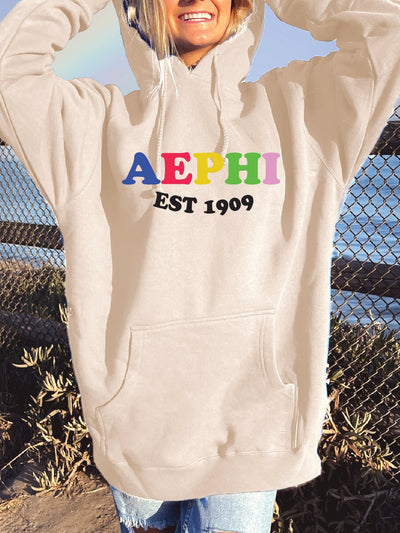 Alpha Epsilon Phi Colorful Sorority Sweatshirt AEPhi Hoodie