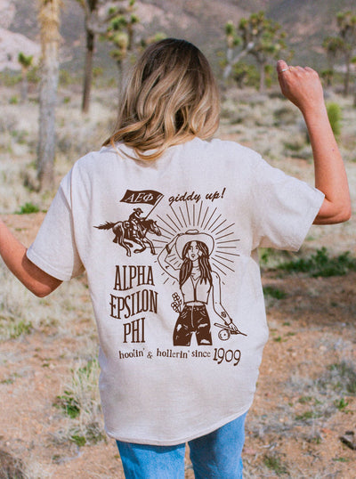 Alpha Epsilon Phi Country Western Sorority T-shirt