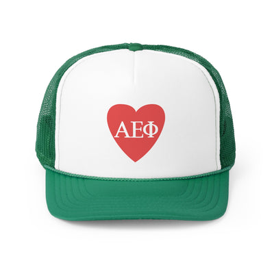 Alpha Epsilon Phi Heart Letters Sorority Foam Trucker Hat