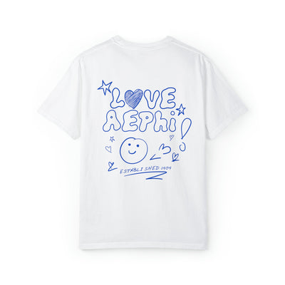 Alpha Epsilon Phi Love Doodle Sorority T-shirt