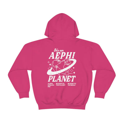 Alpha Epsilon Phi Planet Hoodie | Be Kind to the Planet Trendy Sorority Hoodie