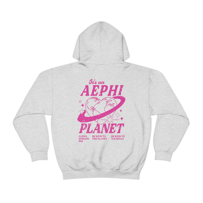 Alpha Epsilon Phi Planet Hoodie | Be Kind to the Planet Trendy Sorority Hoodie | Greek Life Sweatshirt | Trendy Sorority Sweatshirt