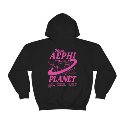 Alpha Epsilon Phi Planet Hoodie | Be Kind to the Planet Trendy Sorority Hoodie | Greek Life Sweatshirt | Trendy Sorority Sweatshirt