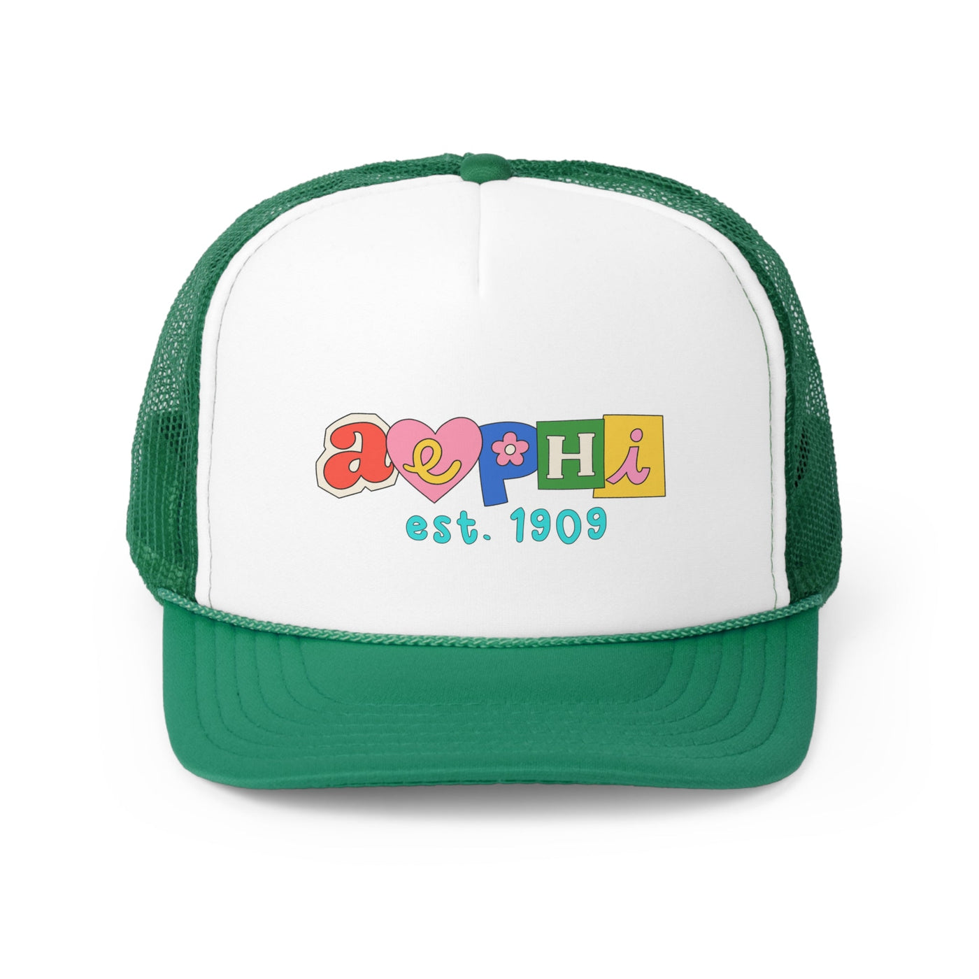 Alpha Epsilon Phi Scrabble Doodle Foam Trucker Hat