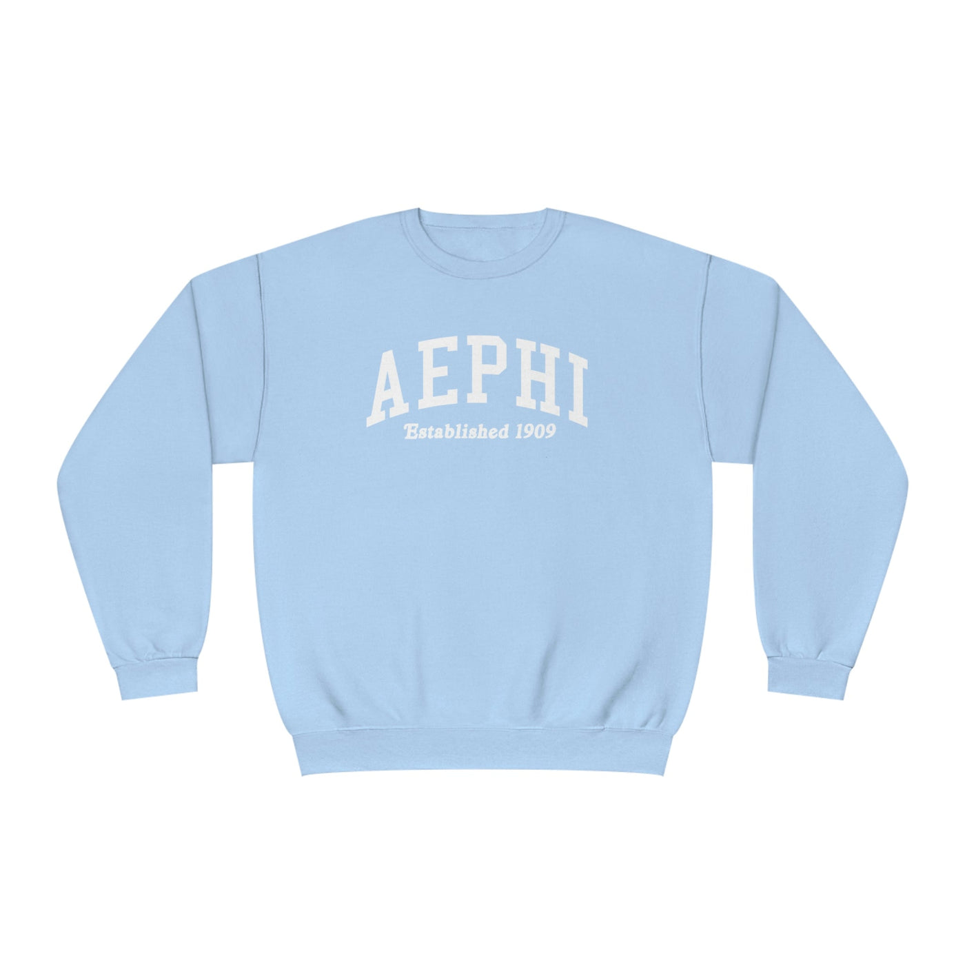 Alpha Epsilon Phi Sorority Varsity College AEPhi Crewneck Sweatshirt
