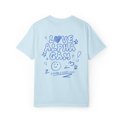 Alpha Gamma Delta Love Doodle Sorority T-shirt